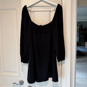 Sunday Best elegant black long sleeve dress
